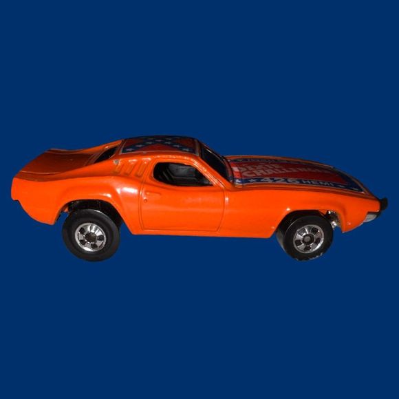 Vintage 1981 Hot Wheels Dixie Challenge Orange Blackwalls, Hong Kong - Picture 6 of 6